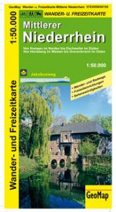 Mittlerer Niederrhein Wander- und Freizeitkarte GeoMap 9783959650199