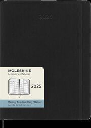 Moleskine Monats-Notizkalender XL Schwarz 2025  8056999270513