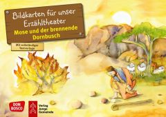 Mose und der brennende Dornbusch. Exodus Teil 4. Kamishibai Bildkartenset. Nommensen, Klaus-Uwe 4260179514067