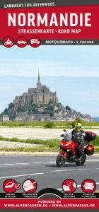 MoTourMaps Normandie Auto- und Motorradkarte 1:300.000 MoTourMedia 9783939997610