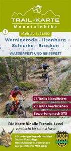 MTB Trail-Karte Harz 1: Wernigerode - Ilsenburg - Schierke - Brocken Schmidt, Maximilian 9783945974148