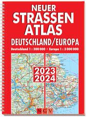 Neuer Straßenatlas Deutschland/Europa 2023/2024  9783625143284