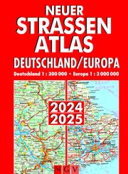 Neuer Straßenatlas Deutschland/Europa 2024/2025  9783625143321