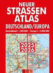 Neuer Straßenatlas Deutschland/Europa 2025/2026  9783625143345