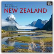New Zealand - Neuseeland 2025 - 16-Monatskalender  9781835361405