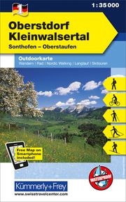 Oberstorf Kleinwalsertal Nr. 01 Outdoorkarte Deutschland 1:35 000 Hallwag Kümmerly+Frey AG 9783259025017