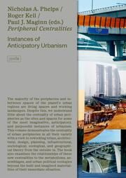 Peripheral Centralities Nicholas A Phelps/Roger Keil/Paul J Maginn 9783986121440