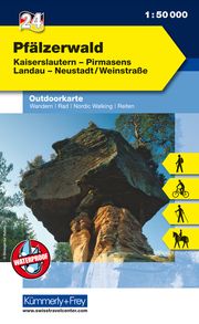 Pfälzerwald Nr. 24 Outdoorkarte Deutschland 1:50 000  9783259009734