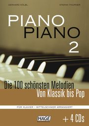 Piano Piano 2 mittelschwer + 4 CDs  9783866261426
