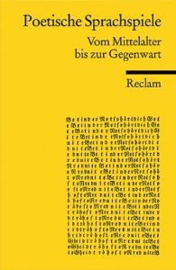 Poetische Sprachspiele Klaus Peter Dencker 9783150182383