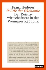 Politik der Ökonomie Hederer, Franz 9783593518336