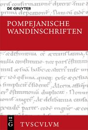 Pompejanische Wandinschriften Rudolf Wachter 9783110649437
