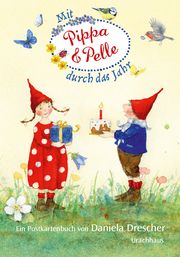 Postkartenbuch 'Mit Pippa & Pelle durch das Jahr' Drescher, Daniela 9783825153885