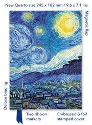 Premium Notizbuch Quartformat: Vincent van Gogh, Sternennacht Flame Tree Publishing 9781804178744