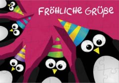 Puzzlekarte 'Fröhliche Grüße'  4260095491718