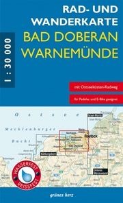 Rad- und Wanderkarte Bad Doberan, Warnemünde  9783866362451