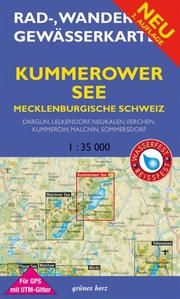 Rad-, Wander- und Gewässerkarte Kummerower See, Mecklenburgische Schweiz  9783866361744