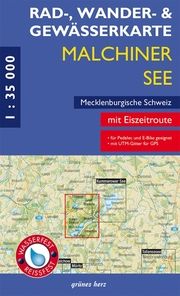 Rad-, Wander- und Gewässerkarte Malchiner See, Mecklenburgische Schweiz  9783866364059