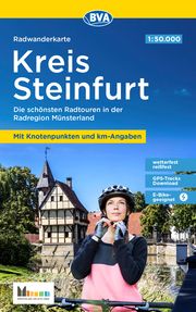 Radwanderkarte BVA Kreis Steinfurt BVA BikeMedia GmbH/Münsterland e V Greven 9783969900994