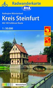 Radwanderkarte BVA Radregion Münsterland Kreis Steinfurt mit 100 Schlösser Route 1:50.000, reiß- und wetterfest, GPS-Tracks Download BVA Bielefelder Verlag GmbH & Co KG/Münsterland e V Greven 9783870738556