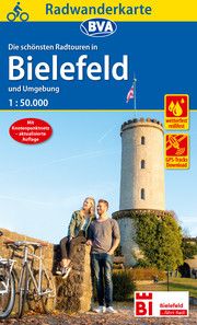 Radwanderkarte BVA Radwandern in Bielefeld und Umgebung 1:50.000, reiß- und wetterfest, GPS-Tracks Download BVA BikeMedia GmbH/Stadt Bielefeld 9783969900567