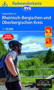 Radwanderkarte BVA Radwandern im Rheinisch-Bergischen und Oberbergischen Kreis 1:50.000, reiß- und wetterfest, GPS-Tracks Download BVA BikeMedia GmbH/Naturarena Bergisches Land GmbH 51789 Lindlar 9783969900581