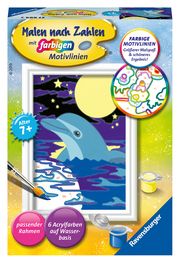 Ravensburger CreArt 27694 - Kleiner Delfin - Malen nach Zahlen Delfin für Kinder ab 7 Jahre  4005556276943