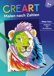 Ravensburger CreArt Malen nach Zahlen ab 7: Wilde Tiere, Malbuch, 24 Motive Maja Wagner 9783473489121