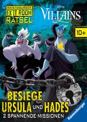 Ravensburger Exit Room Rätsel: Disney Villains - Besiege Ursula und Hades: 2 spannende Missionen Scheller, Anne 9783473497362