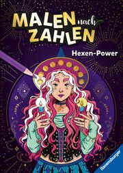 Ravensburger Malen nach Zahlen Hexen-Power - 32 Motive abgestimmt auf handelsübliche Buntstiftsets mit 24 Farben (Stifte nicht enthalten) - Für fortgeschrittene Fans der Reihe Karoline Julia Nagy 9783473488773