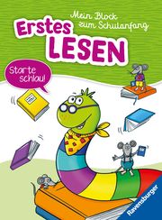 Ravensburger Mein Block zum Schulanfang: Erstes Lesen - Rätselblock ab 6 Jahre - Lesen lernen Bürgermeister, Tanja 9783473489022