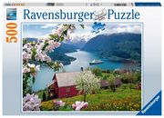 Ravensburger Puzzle 15006 - Skandinavische Idylle - 500 Teile Puzzle für Erwachsene und Kinder ab 10 Jahren, Landschaftspuzzle mit Norwegen-Motiv  4005556150069