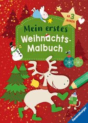 Ravensburger Weihnachtsmalbuch - 48 Ausmalbilder für Kinder ab 3 Jahren - mit gestalteter Widmung Sabine Legien 9783473489251