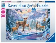 Rehe und Hirsche im Winter - Puzzle - 1000 Teile - 19949  4005556199495