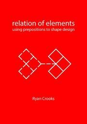 Relation of elements Crooks, Ryan 9789063696863