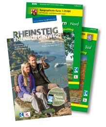 Rheinsteig/Rheinburgenweg - Premium-Set mit zwei Topo-Karten 1: 25000 des LVermGeo Todt, Wolfgang/Poller, Ulrike 9783942779036
