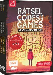 Rätsel, Codes und Games - Die XXL Mathe-Challenge für die 3. und 4. Klasse Quénée, Mathieu/Monhard, Mallory 9783745922608