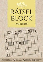 Rätselblock Knobelspaß pen2nature 9783987640070