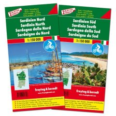 Sardinien Nord und Süd, Autokarten-Set 1:150.000 Freytag-Berndt und Artaria KG 9783707916706