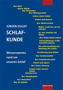 Schlafkunde Zulley, Jürgen 9783863214005