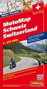 Schweiz MotoMap 1:275 000 Motorradkarte  9783828306721