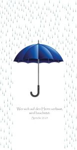 Metallschild "Regenschirm"