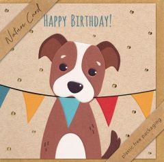 Faltkarte "Happy Birthday"/Hund