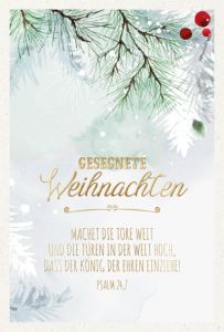 Postkartenserie "Gesegnete Weihnachten" 10 Stk.