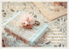 Postkartenserie "Segenswünsche zum Geburstag" 10 Stk.