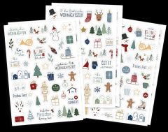 Sticker-Set Weihnachten