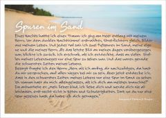 Spuren im Sand - Postkarte