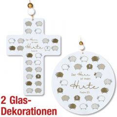 Spar-Paket: Glas-Dekorationen "Psalm 23"