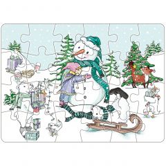 Mini-Puzzle: Schneemann