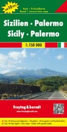 Sizilien - Palermo, Top 10 Tips, Autokarte 1:150.000 Freytag-Berndt und Artaria KG 9783707909623